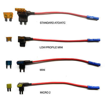 Dual Circuit Fuse Tap for Powering Two Devices from One Fuse Slot