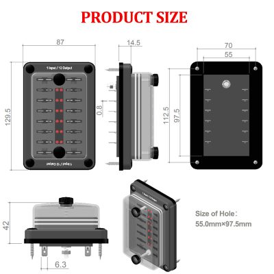 Fuse Box with Relays for Automotive Accessory Control