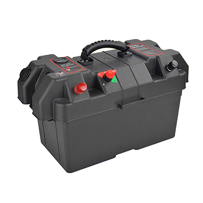 12V 60Ah Heavy-Duty Lead-Acid Car Battery Box with Anti-Leak Liner & Vibration Pads